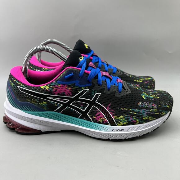 Asics Shoes - ASICS GT-1000 11 Running Shoes Womens Size 9.5 Black FlyteFoam Comfort Sneakers
